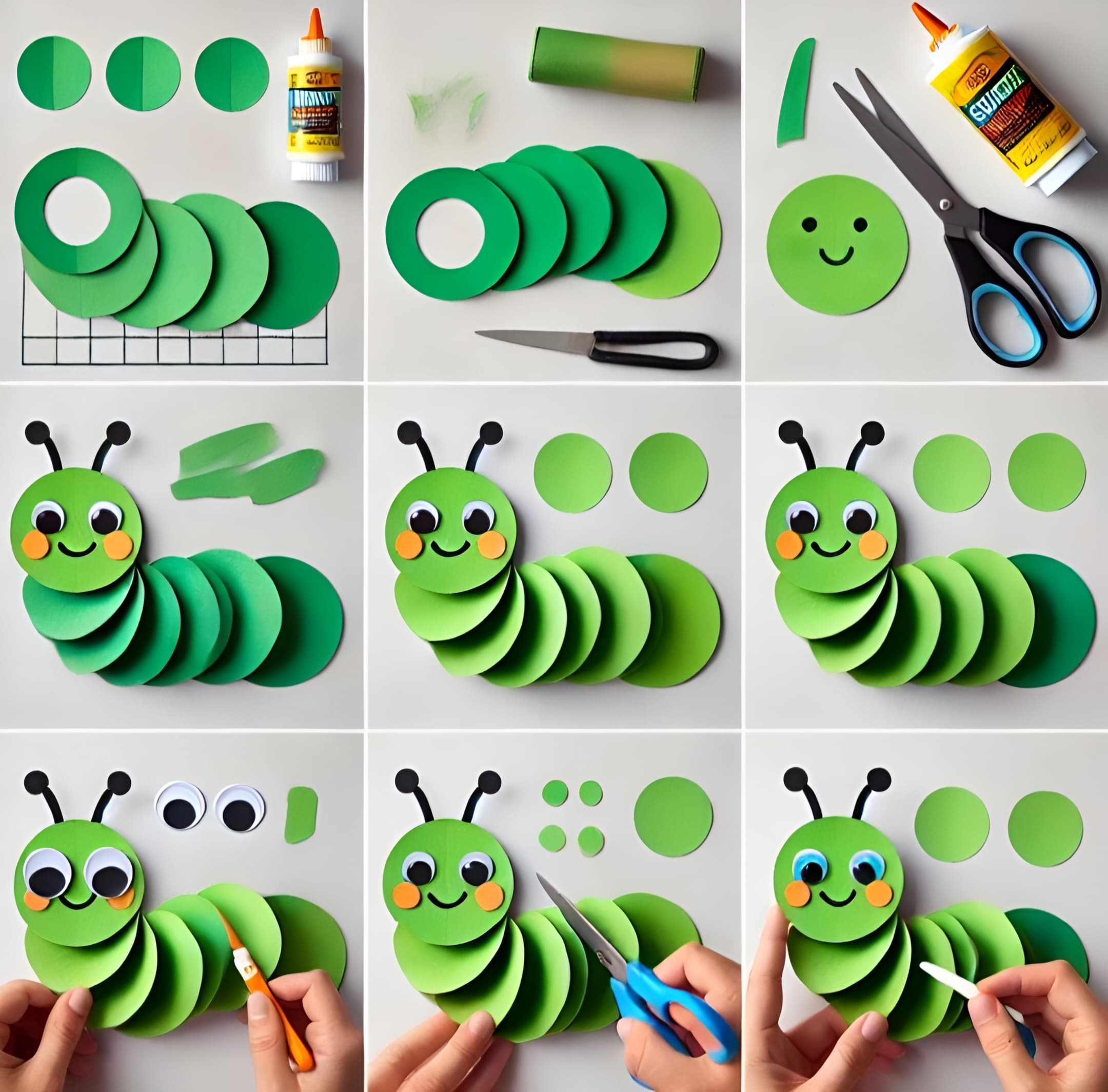 Мастер-класс "забавная гусеница"