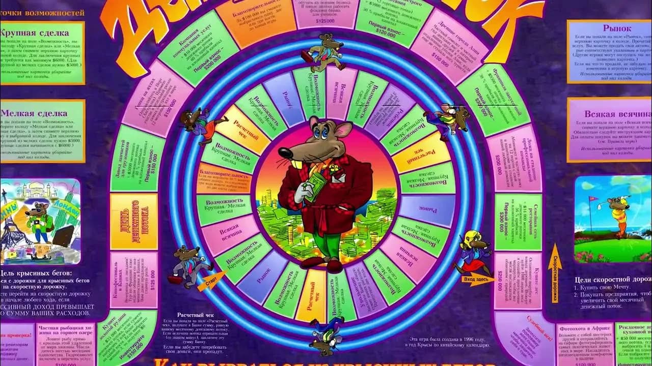 Настольная игра кэшфлоу /cashflow (денежный поток)