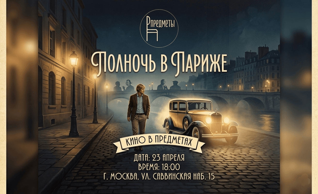 Кинопредмет | «полночь в париже»