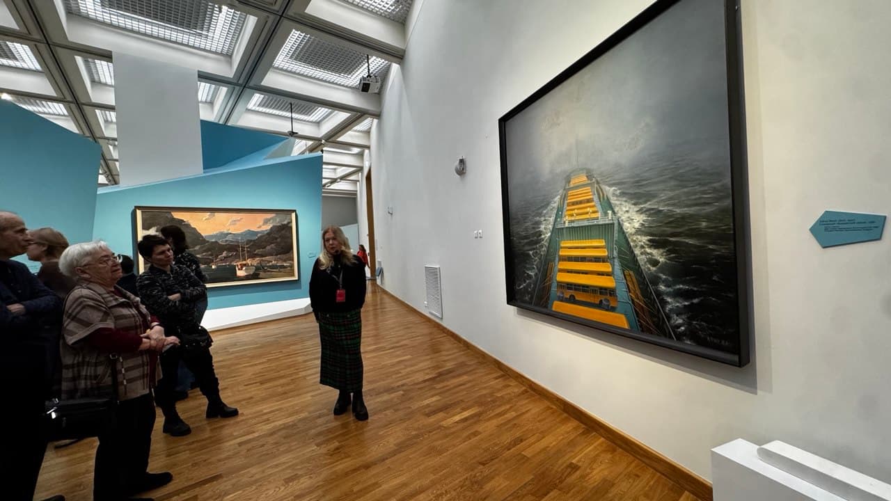 Выставка в третьяковской галерее. арктика. полюс цвета