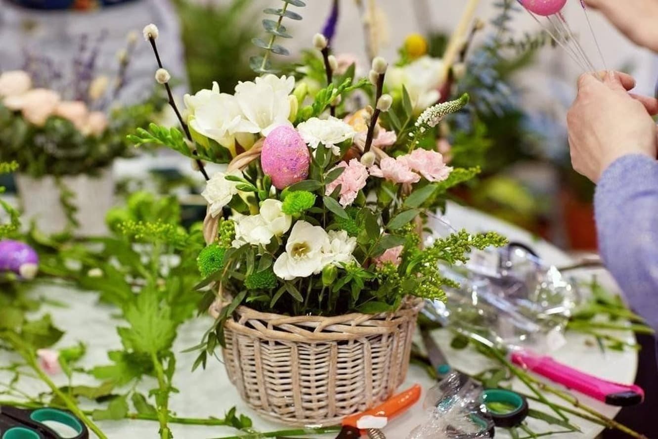 Мастер-класс: украшение пасхальных корзин