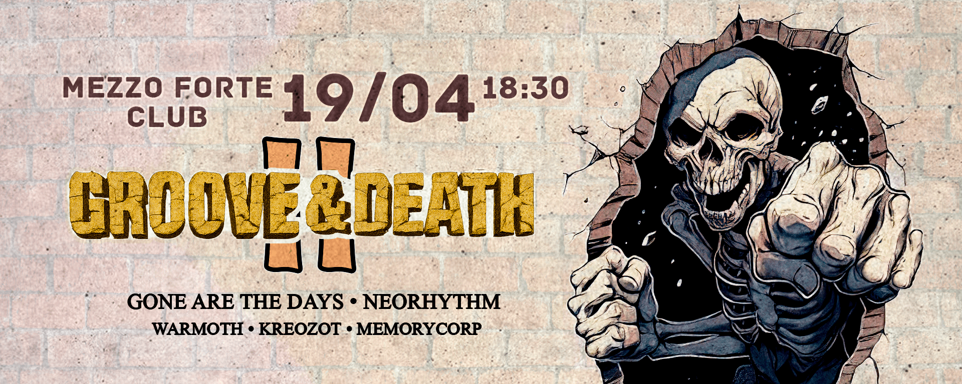 Groove&death fest ii - 19.04 | москва (mezzo forte)