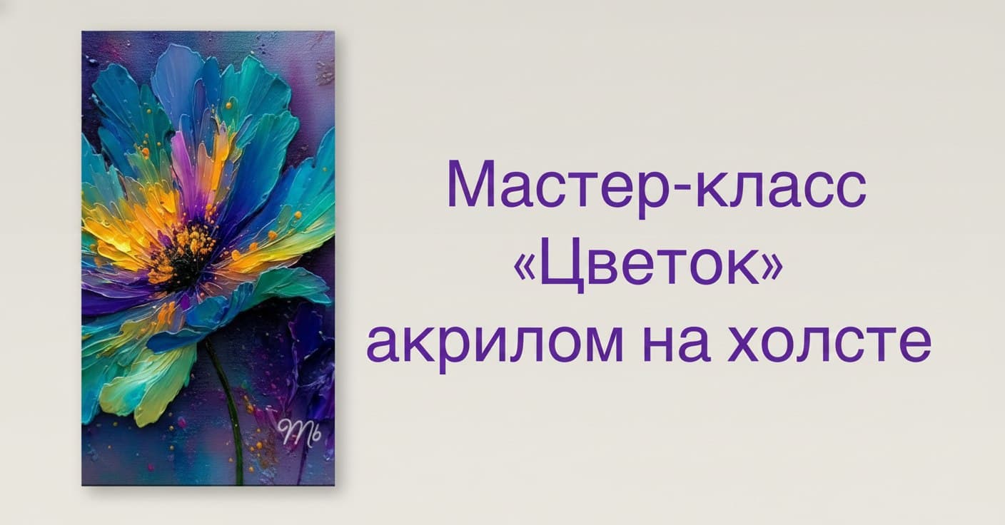 Мастер-класс по живописи «интерьерная картина» 19 апреля с 18.00-21.00