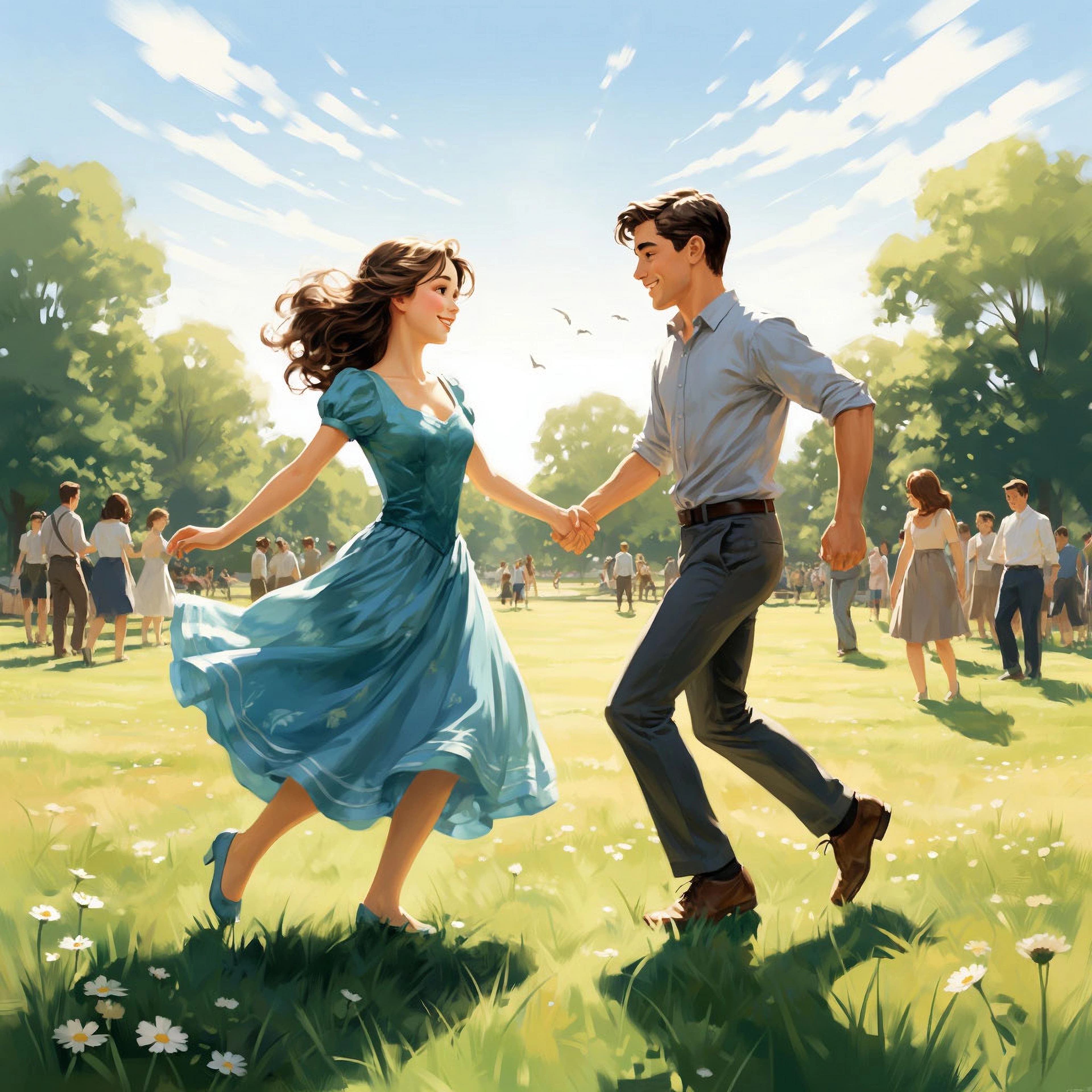 Танцевальный вечер "весеннее утро-2"